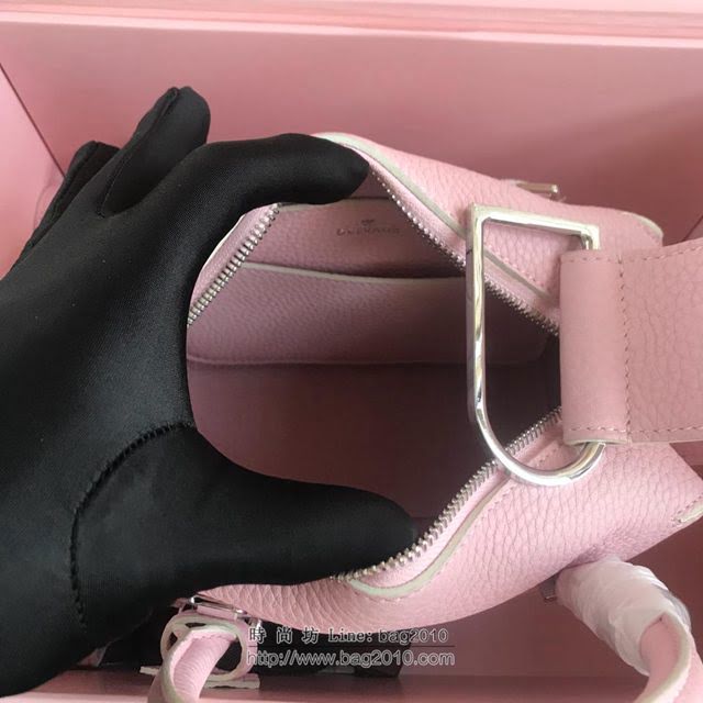 DELVAUX女包 Delvau單肩斜挎包 半手工Cool box 小號 德爾沃女手提包 手拎包 櫻花粉  fcs1183